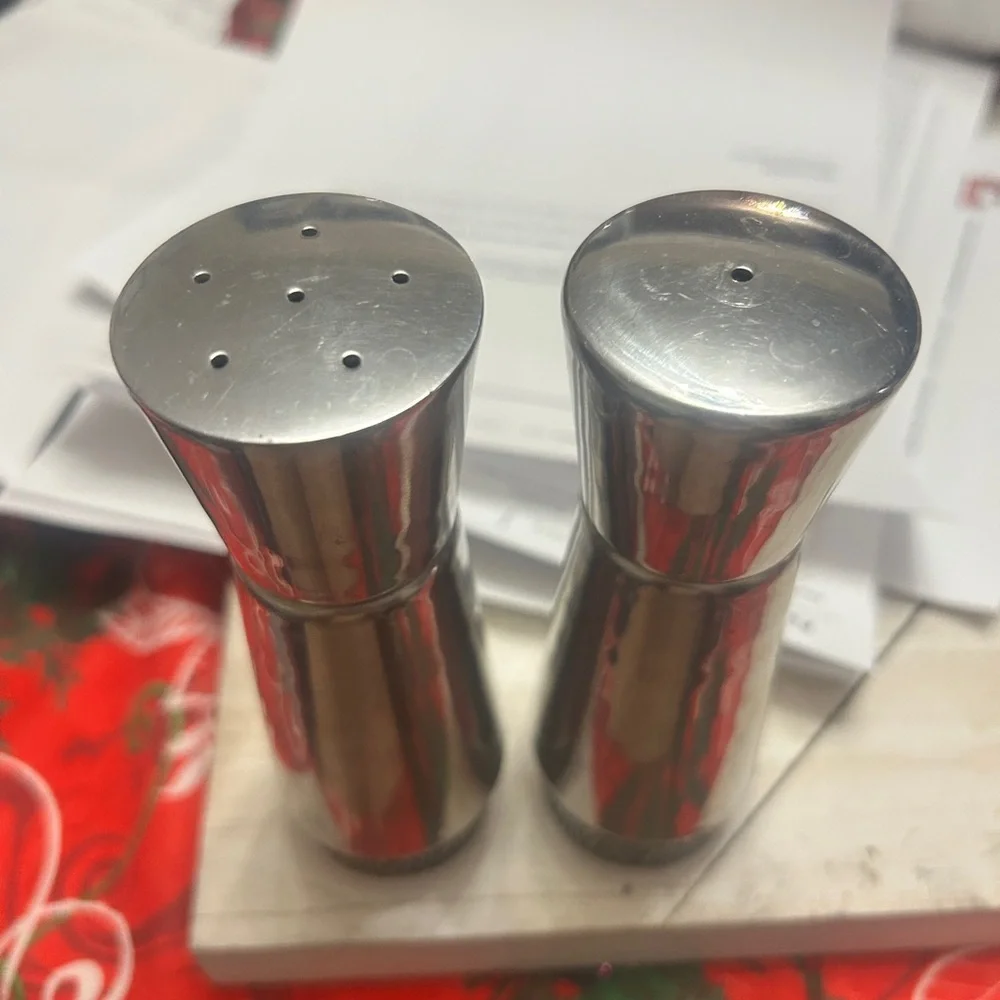 Stainless Steel Salt and Pepper Shakers 1950’s -70’s